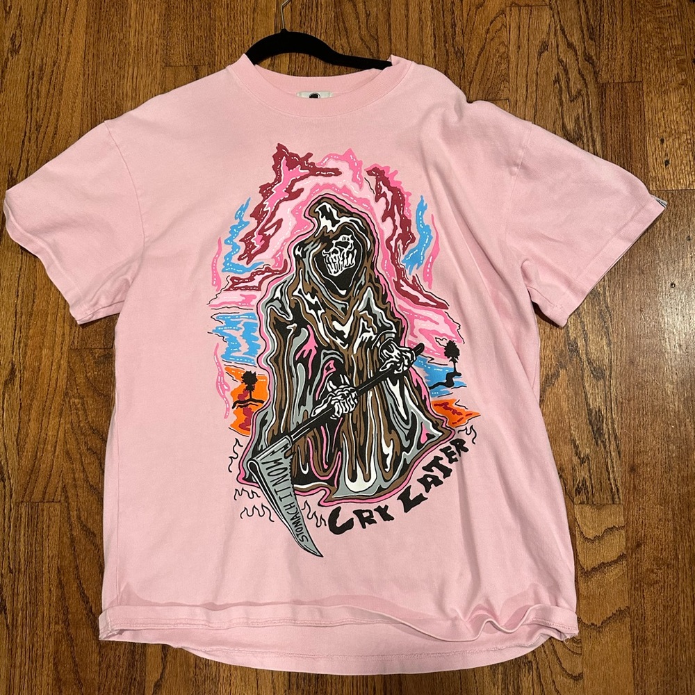 Warren lotas cry later Tee. Size large. Still like new.
